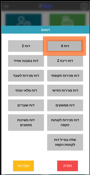 דוח X